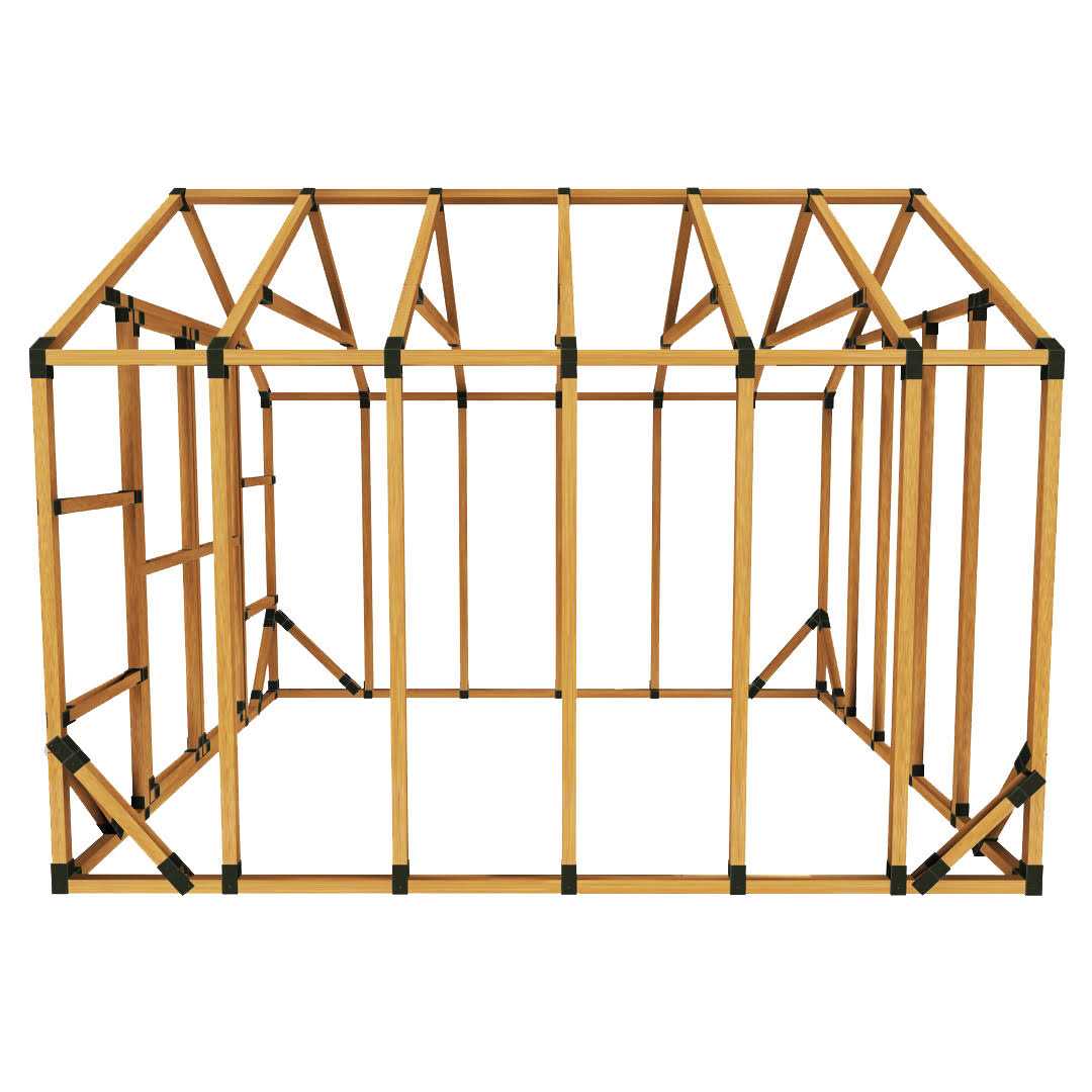 10 ft. W x 20 ft. D Custom DIY Greenhouse Kit by E-Z Frames - Image 5